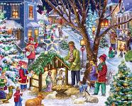 Neighborhood Nativity  Published by the Vermont Christmas Company -  Neighborhood Creche Scene